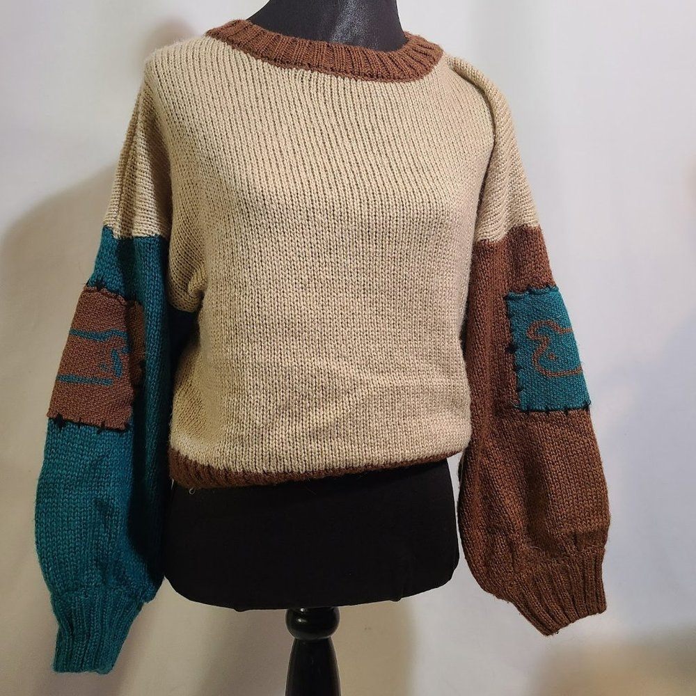 Cute Colour Block Sweater